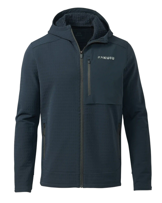 Blockfield Fleece Hoodie | Steel Blue