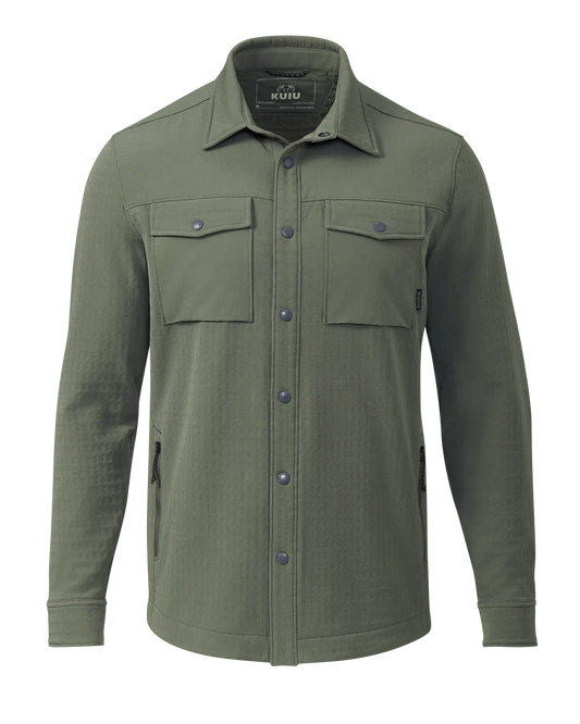 Blockfield Fleece Shirt Jacket | Dark Sage