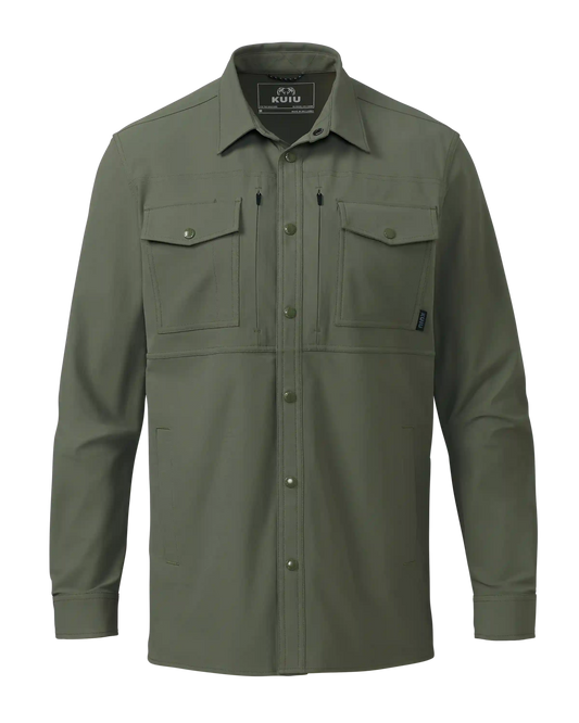 Outlet Tour Shirt Jacket | Dark Sage