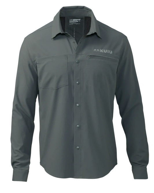 Mesa Vented LS Snap Shirt | Stone