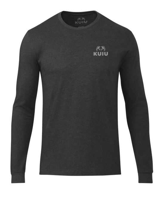 KUIU Logo Long Sleeve T-Shirt | Charcoal