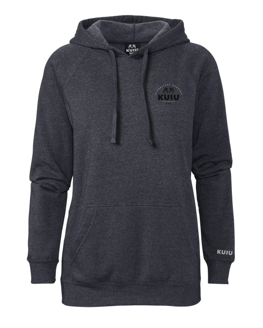 KUIU Women's Stacked Chest Logo Hoodie | Midnight Navy