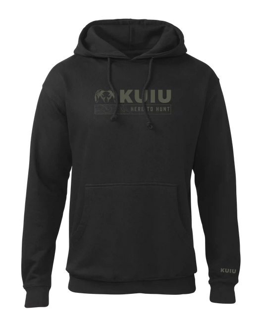 Outlet KUIU Topo Here to Hunt Hoodie | Black