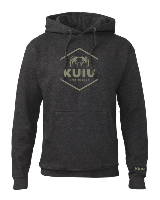 Outlet KUIU Stacked Here to Hunt Hoodie | Charcoal