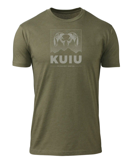 KUIU Topo Mountain T-Shirt | Military Green