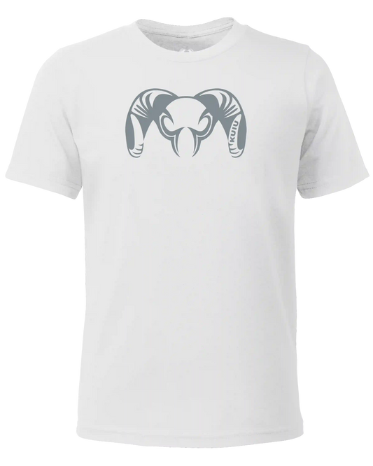 Youth Engraved Ram T-Shirt | White