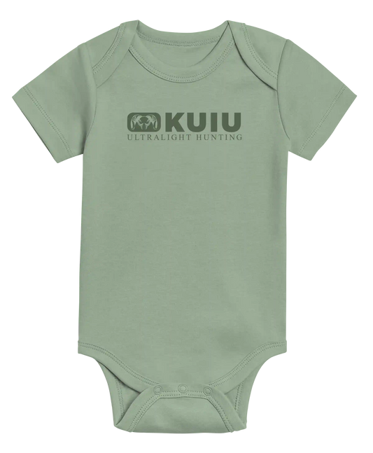 KUIU Block Logo Baby One-Piece | Thyme