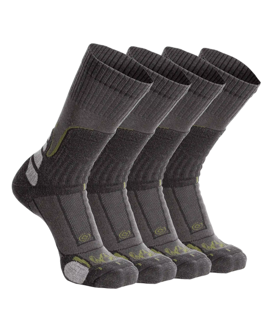ULTRA Merino Midweight Mountain Sock 4-Pair Pack | Grey Green