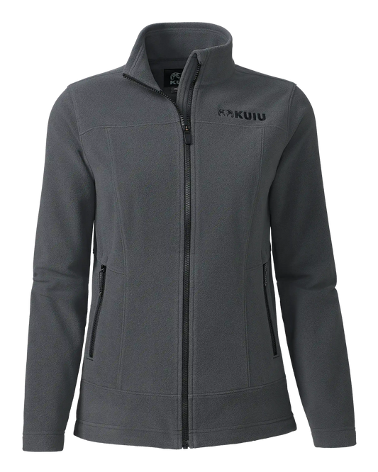 Women's Border Fleece Full Zip | Gunmetal